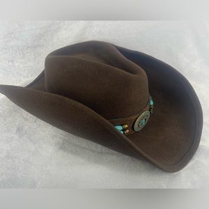 Bullhide Cowboy Hat Women’s Jewel Of The West Chocolate Brown Size S
